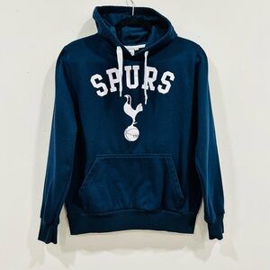 Tottenham Hotspurs Navy Blue Hoodie Long Sleeve Soccer Futbol Size S